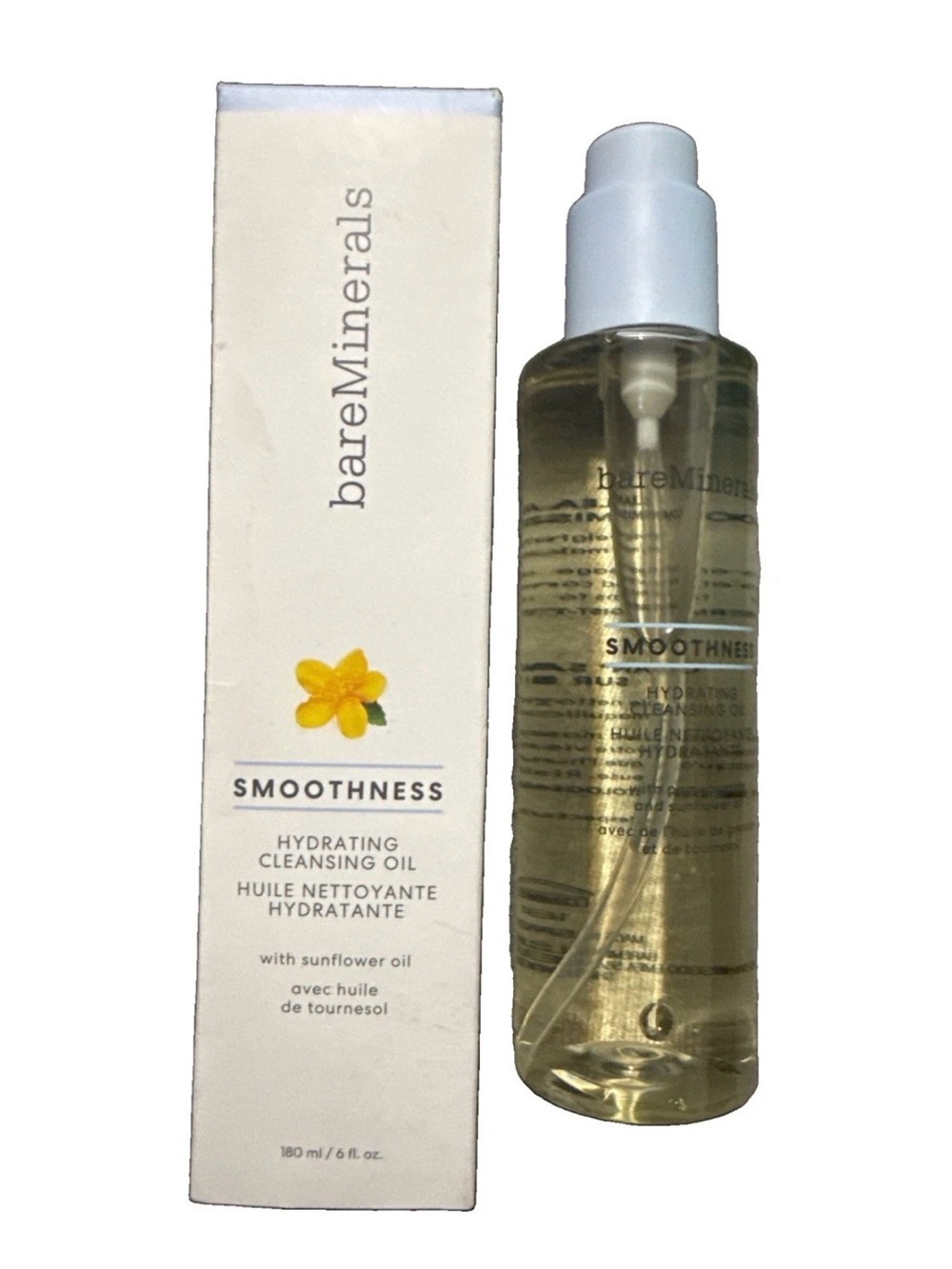 BareMinerals Smoothness Hydrating Cleansing Oil with Sunflower Oil 6 fl oz